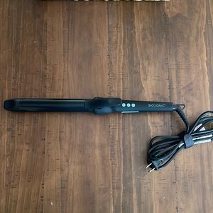 Matte black Bio Ionic 1.25’ Curling Iron